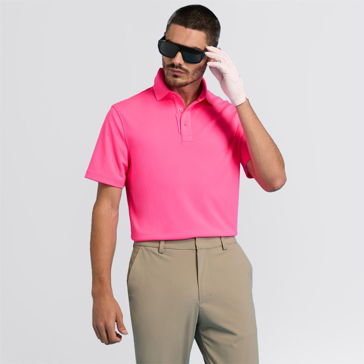 Essential Performance Pique Polo Knockout Pink
