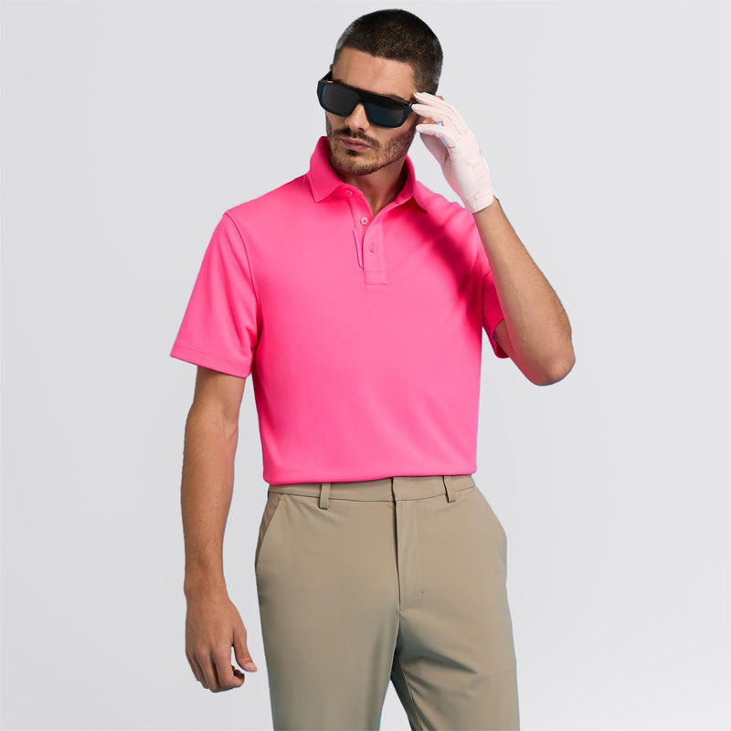 Essential Performance Pique Polo Knockout Pink