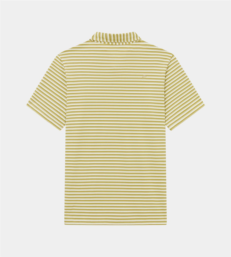 Engineer Stripe Polo Khaki/Cream