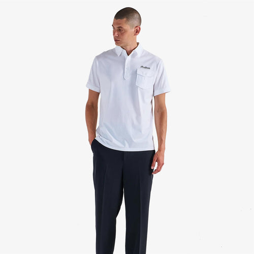 x Jesper Parnevik Single Pocket Cotton Polo White