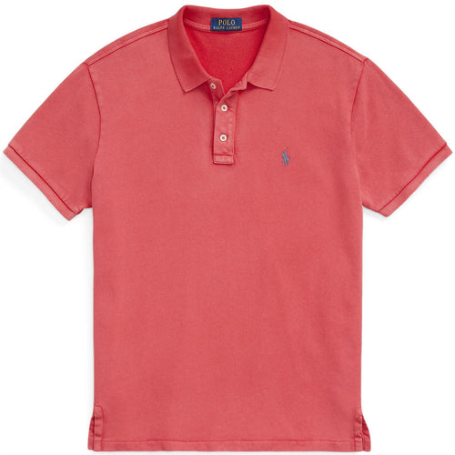 Polo Golf Slim Fit Cotton Knit Polo Sunrise Red - SS24