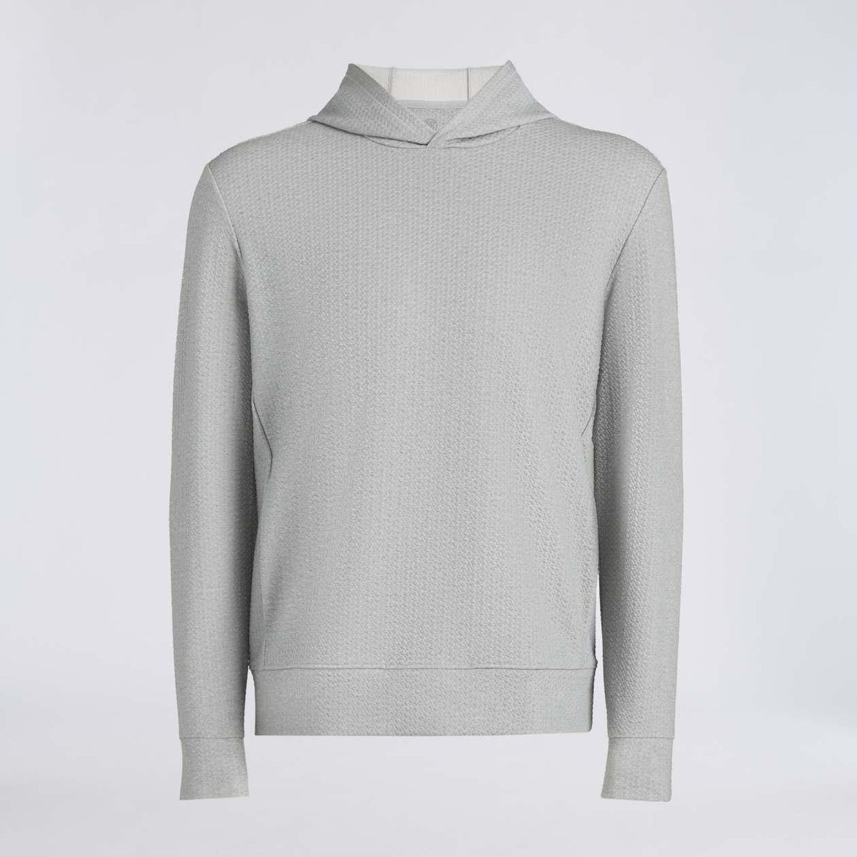 Pebble Quilted Hoodie Nimbus Melange