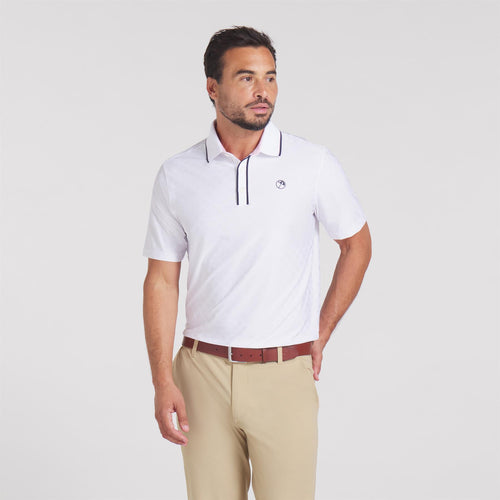 x AP Tipped Jacquard Polo White Glow