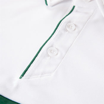 Swift Polo Bright White/Eden Green