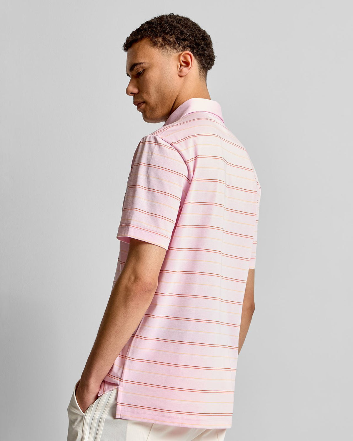 Originals Archine Stripe Polo Clear Pink