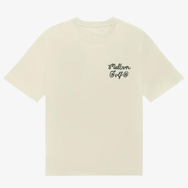 Tシャツ・カットソー Malbon Golf Travel Round T-Shirt WHITE M4123PRS01WHT malbon-golf-t-shirt-fishing-