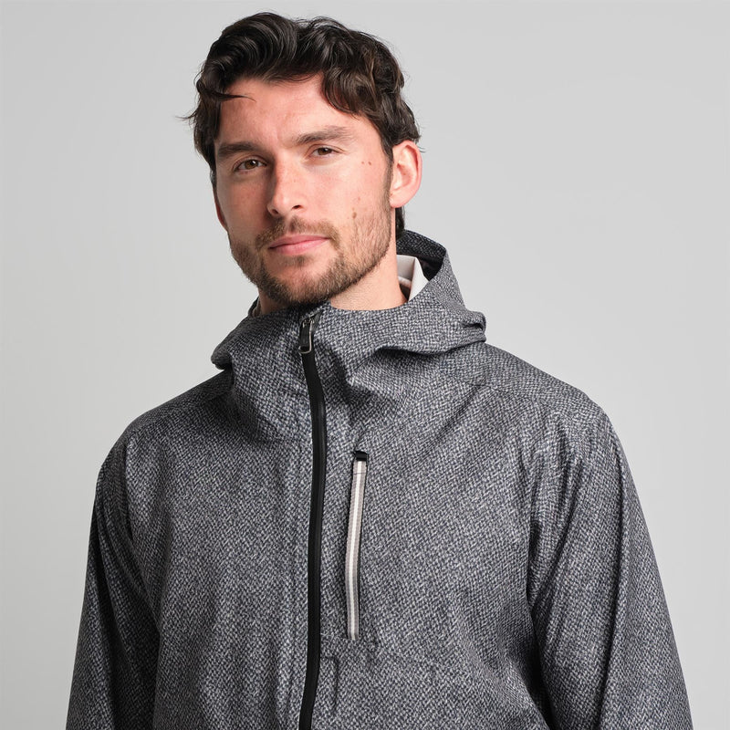 James 3 Layer Jacket Exploded Grey Donegal
