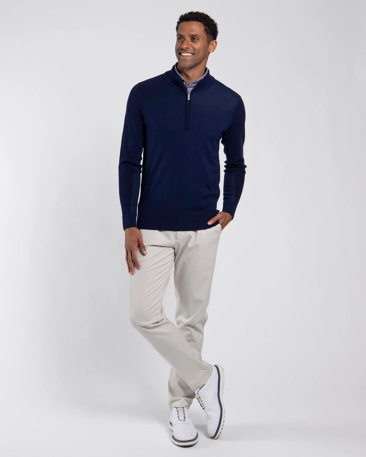 Walker Half-Zip Atlanta Blue/Pewter