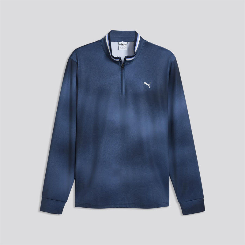Cloudspun Tech Coastal Claret Quarter Zip Deep Navy