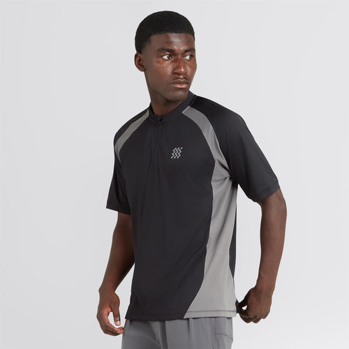 Tour Zip Polo Black