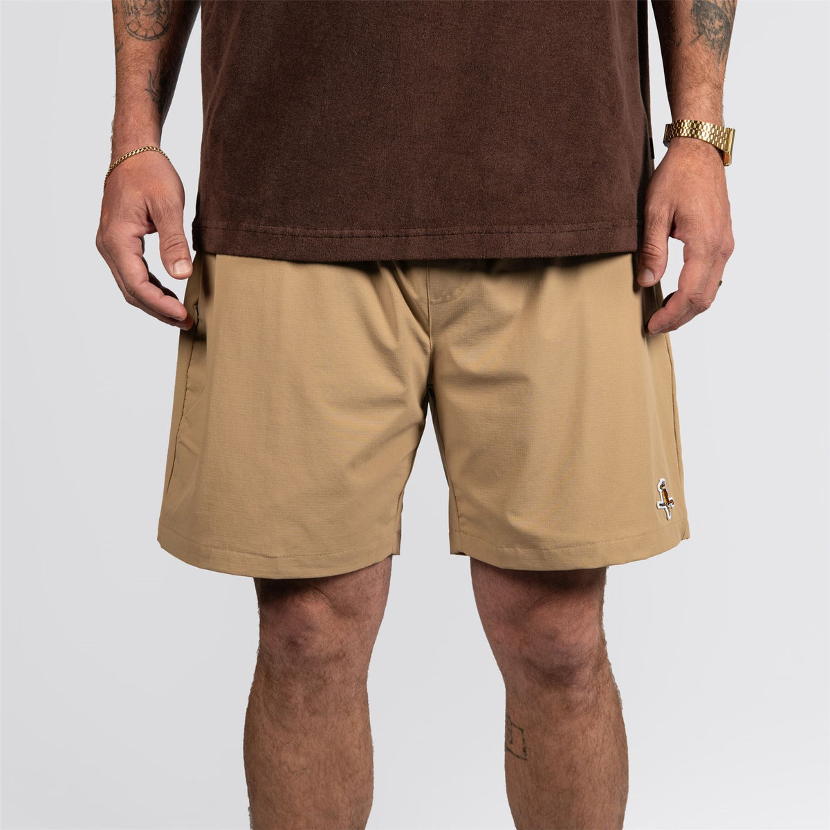Stasher 18-inch Shorts Beige