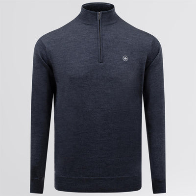 Autumn Crest Quarter Zip Merino Knit Mid Layer Charcoal