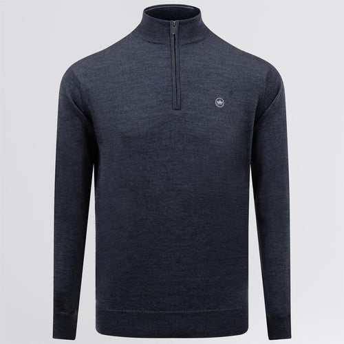 Autumn Crest Quarter Zip Merino Knit Mid Layer Charcoal