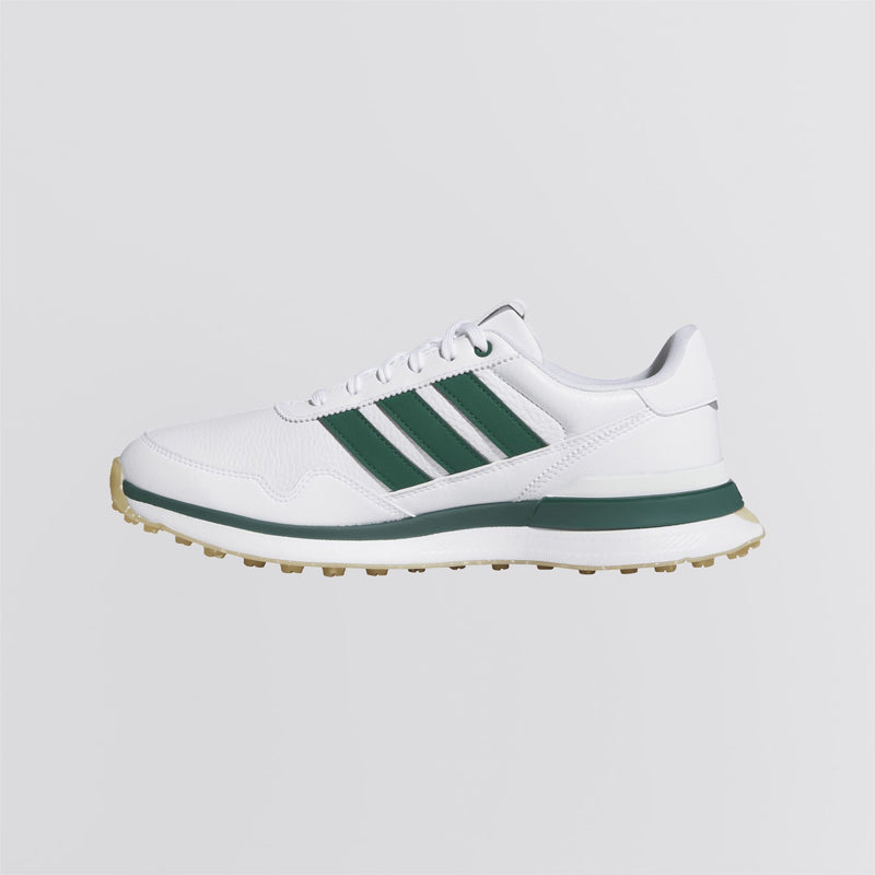 S2G '26 Leather Spikeless Golf Shoes Footwear White/Collegiate Green/Gum