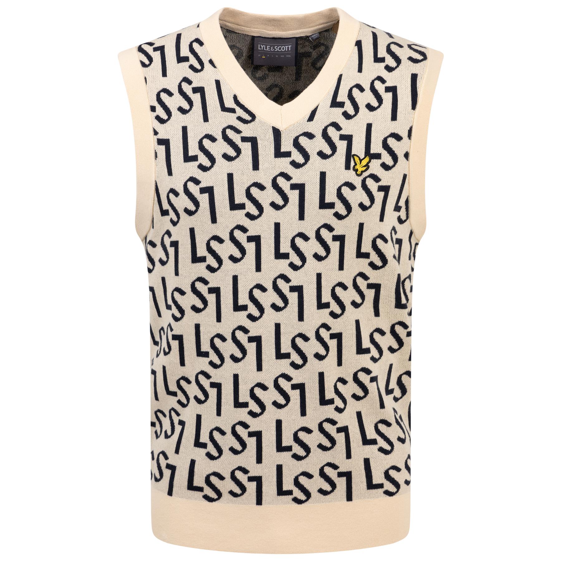 Monogram Knitted Vest Sand Dune