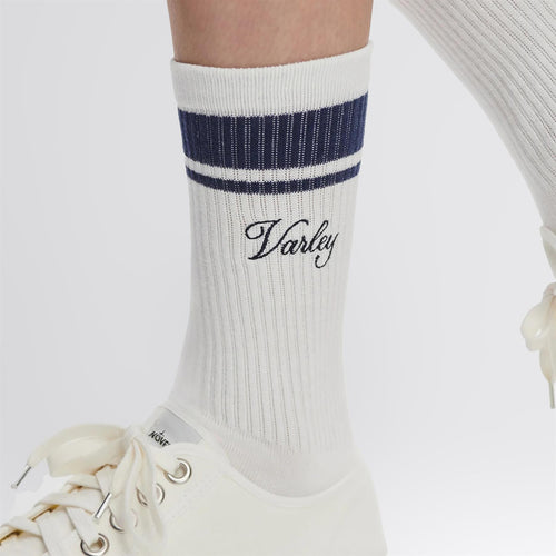 Lamar Club Stripe Socks White/Blue Nights