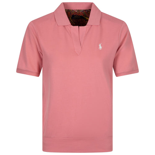 Damen Jersey-Poloshirt Desert Rose – 2024