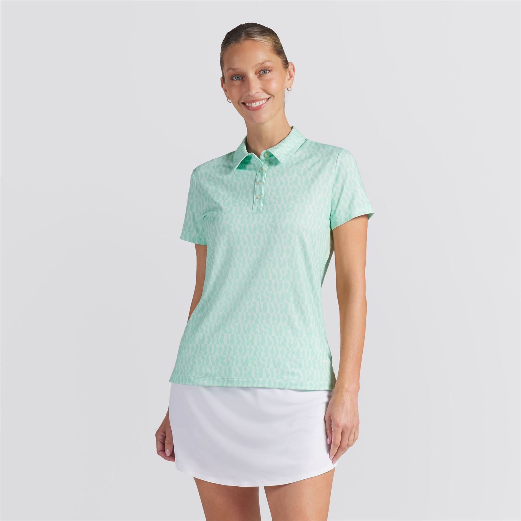Cloudspun Wavey Polo Shirt Mint Jelly