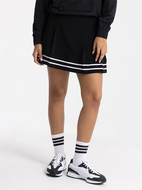 Jodie Stripe Skort Black/White