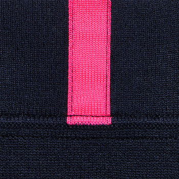 Merino Wool Blend Raglan Quarter Zip Mid Layer Twilight