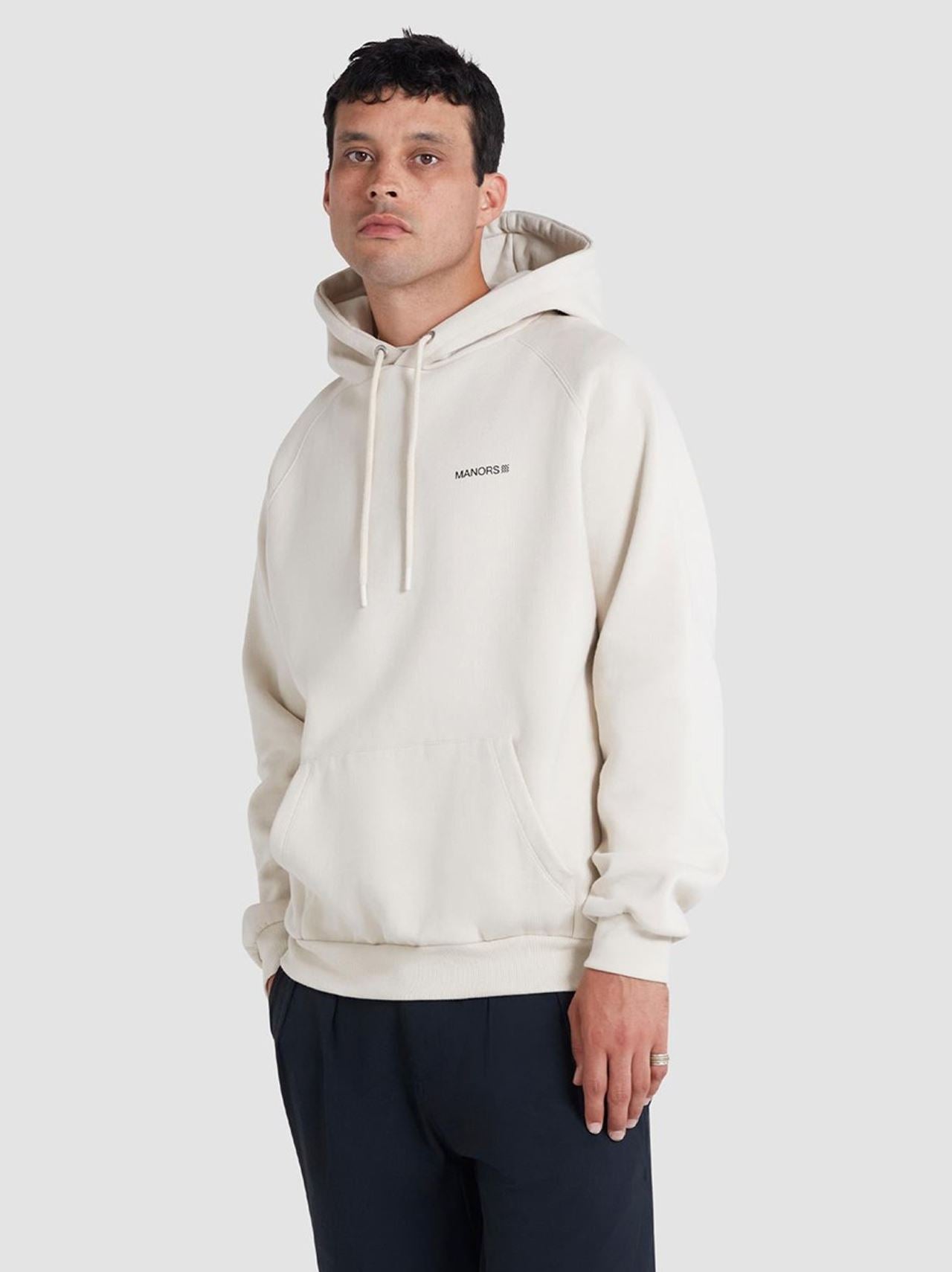 Organic Logo Hoodie Ivory