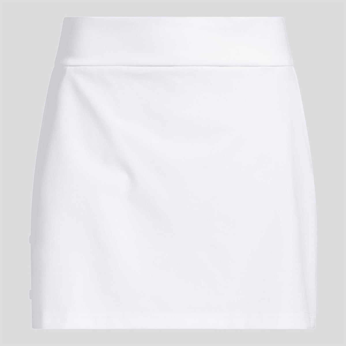 Beyond The Course Side-Snap Twistweave Skort White