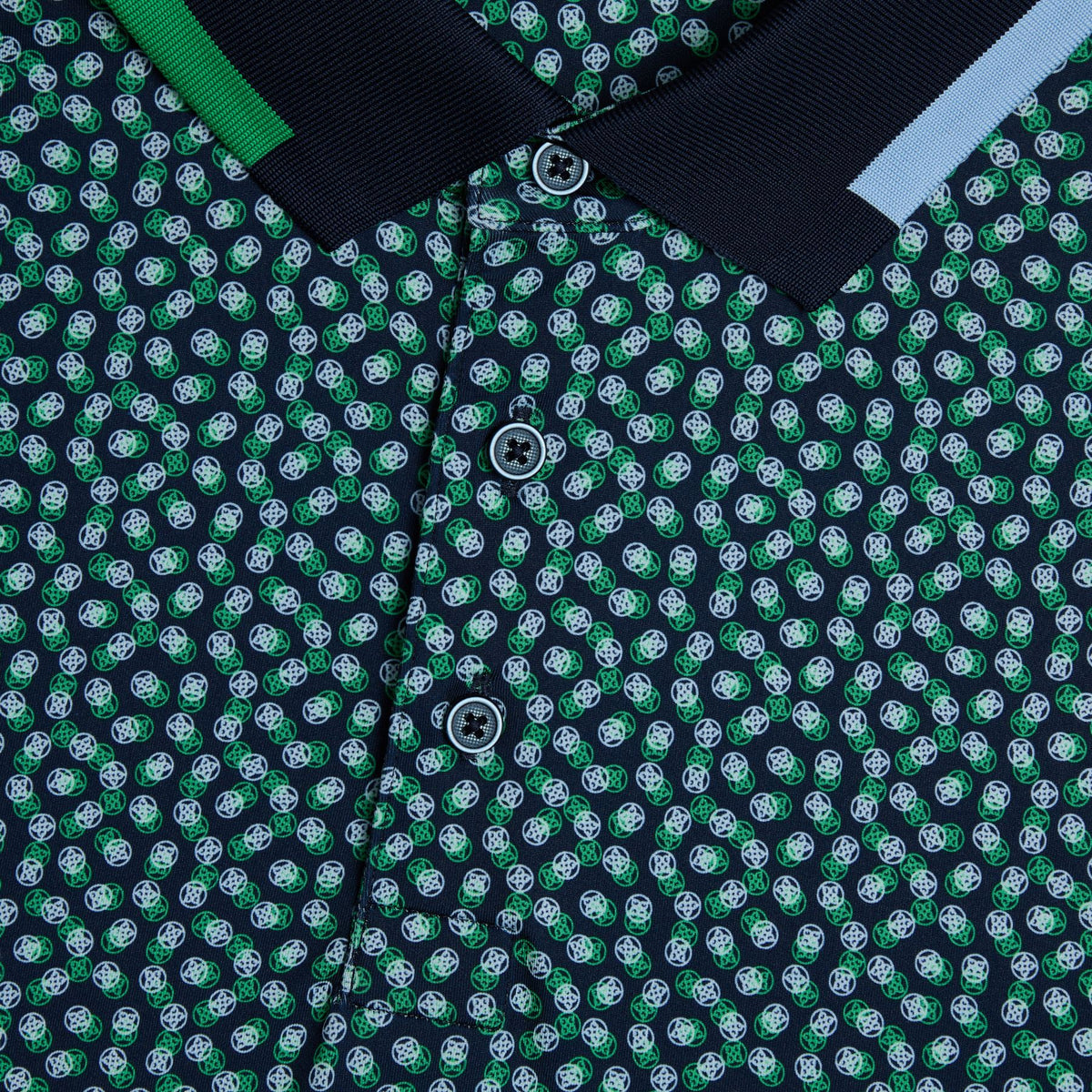 3/G's Tech Jersey Polo Twilight/Clover