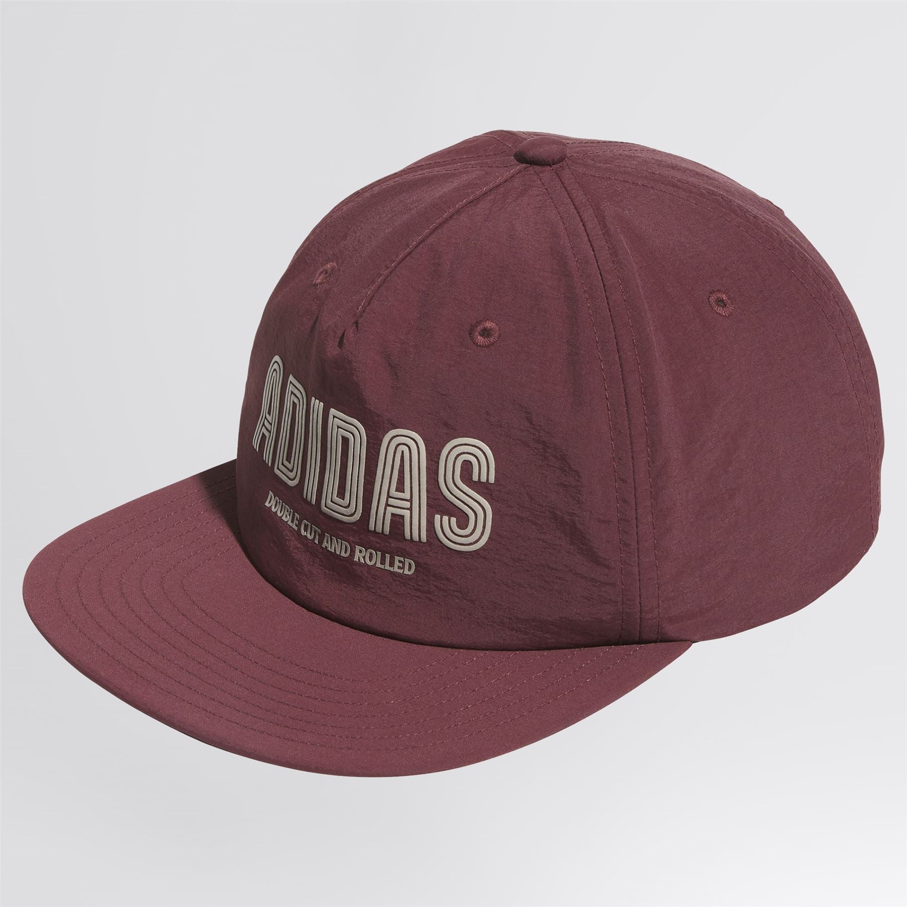 Puff Print Double Cut 5-Panel Cap Aurora Ruby