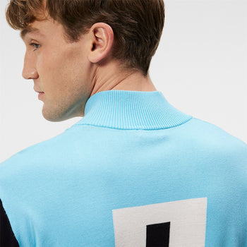 Jeff Quarter Zip Knitted Sweater Black