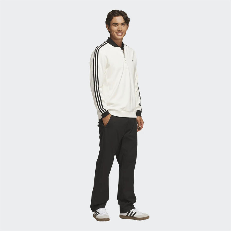 Originals 3-Stripe Quarter Zip Chalk White/Black