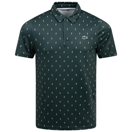 Golf Printed Regular Fit Polo Green - AW24