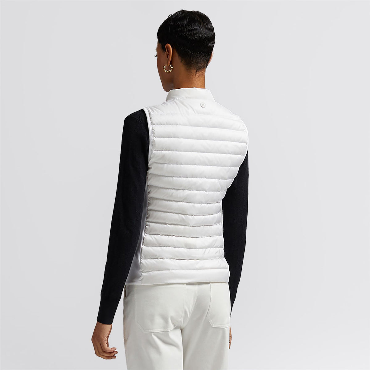 Down Quilted Taffeta Tech Gilet Snow