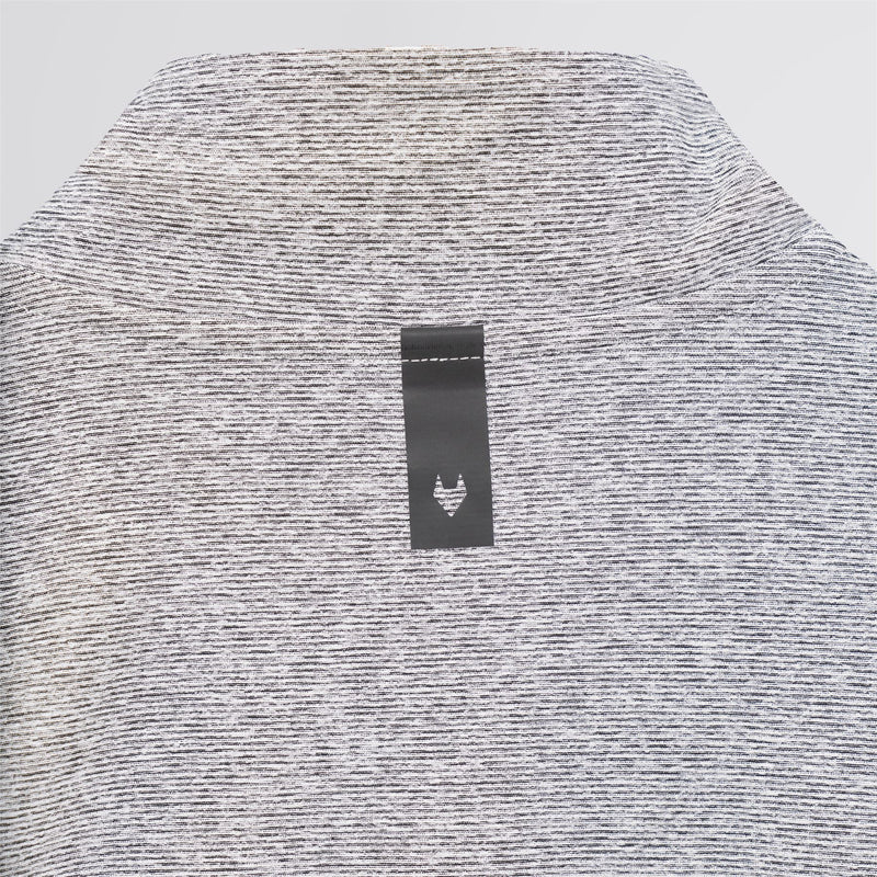 Panelled Mesh Quarter Zip Mid Layer Sage