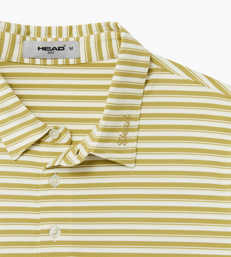 Engineer Stripe Polo Khaki/Cream