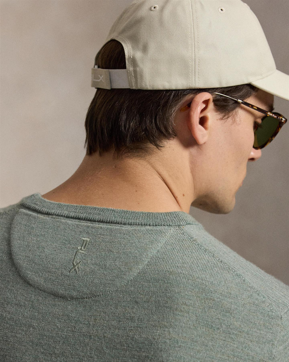 Wool Crewneck Sweater Fern Green Heather