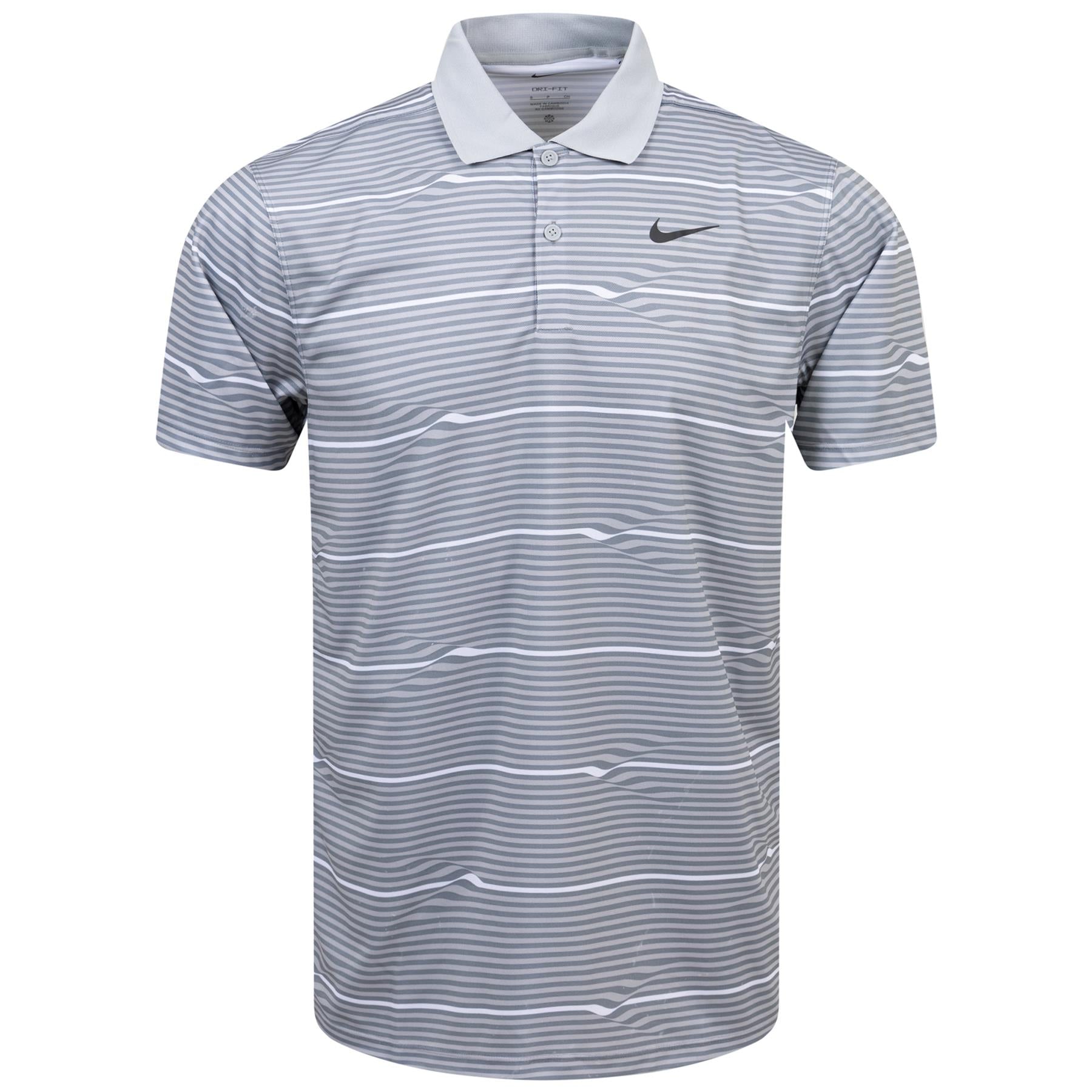 Dri-FIT Victory+ Ripple Stripe Polo Cool Grey