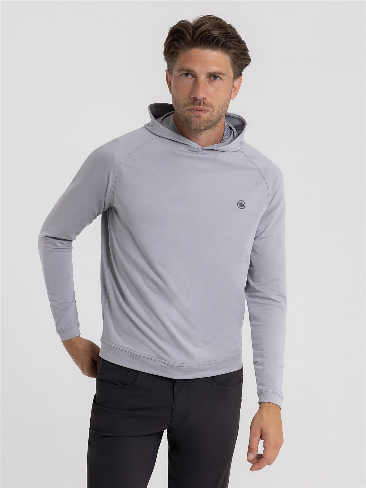 Pine Performance Hoodie Gale Grey