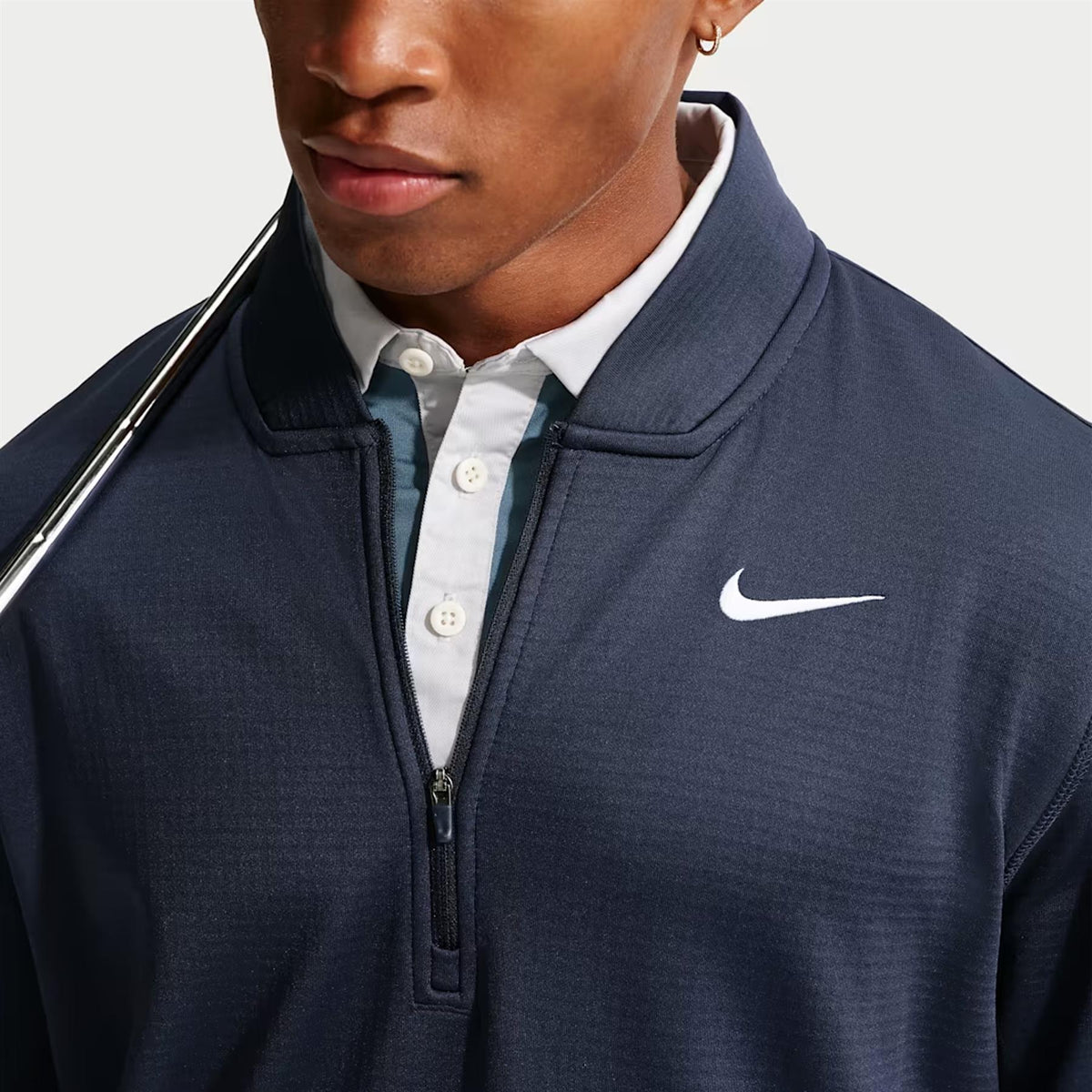 Tech-FIT Velocity 1/2 Zip Top College Navy/White