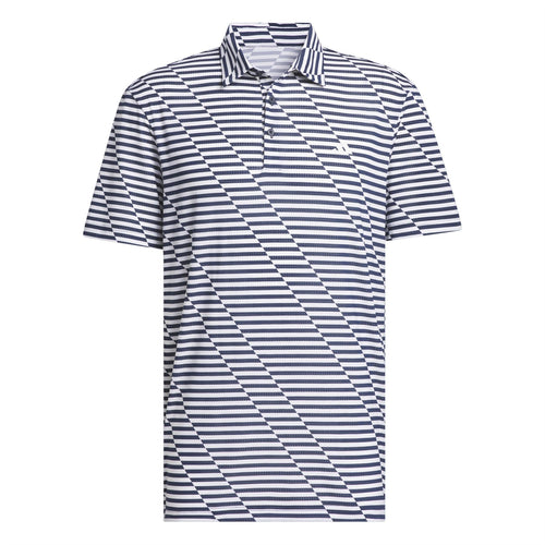 Ultimate365 Regular Fit Mesh Printed Polo Navy - SS24