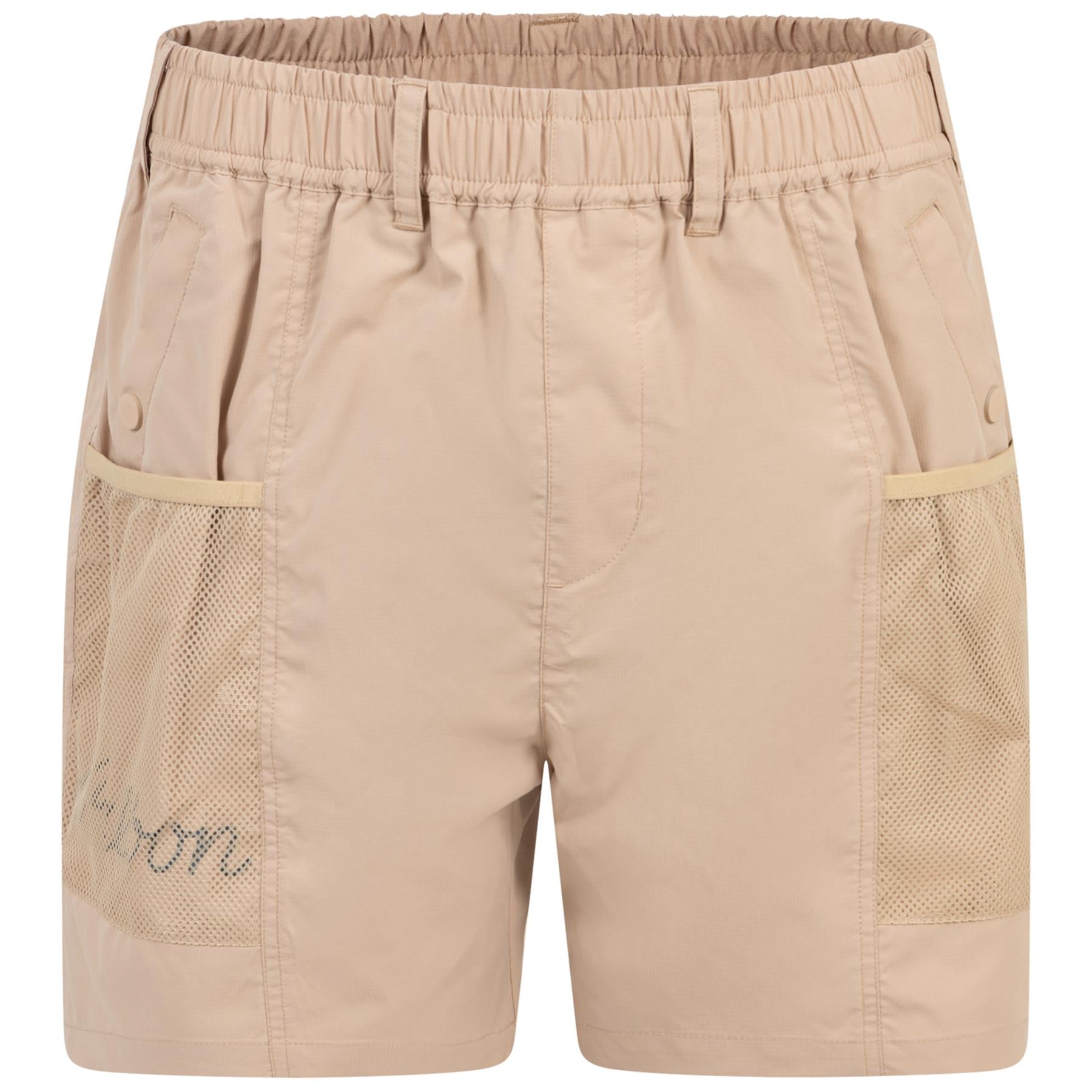 Malbon Golf Nylon Mesh Basket Pocket Shorts Sesame | TRENDYGOLF UK