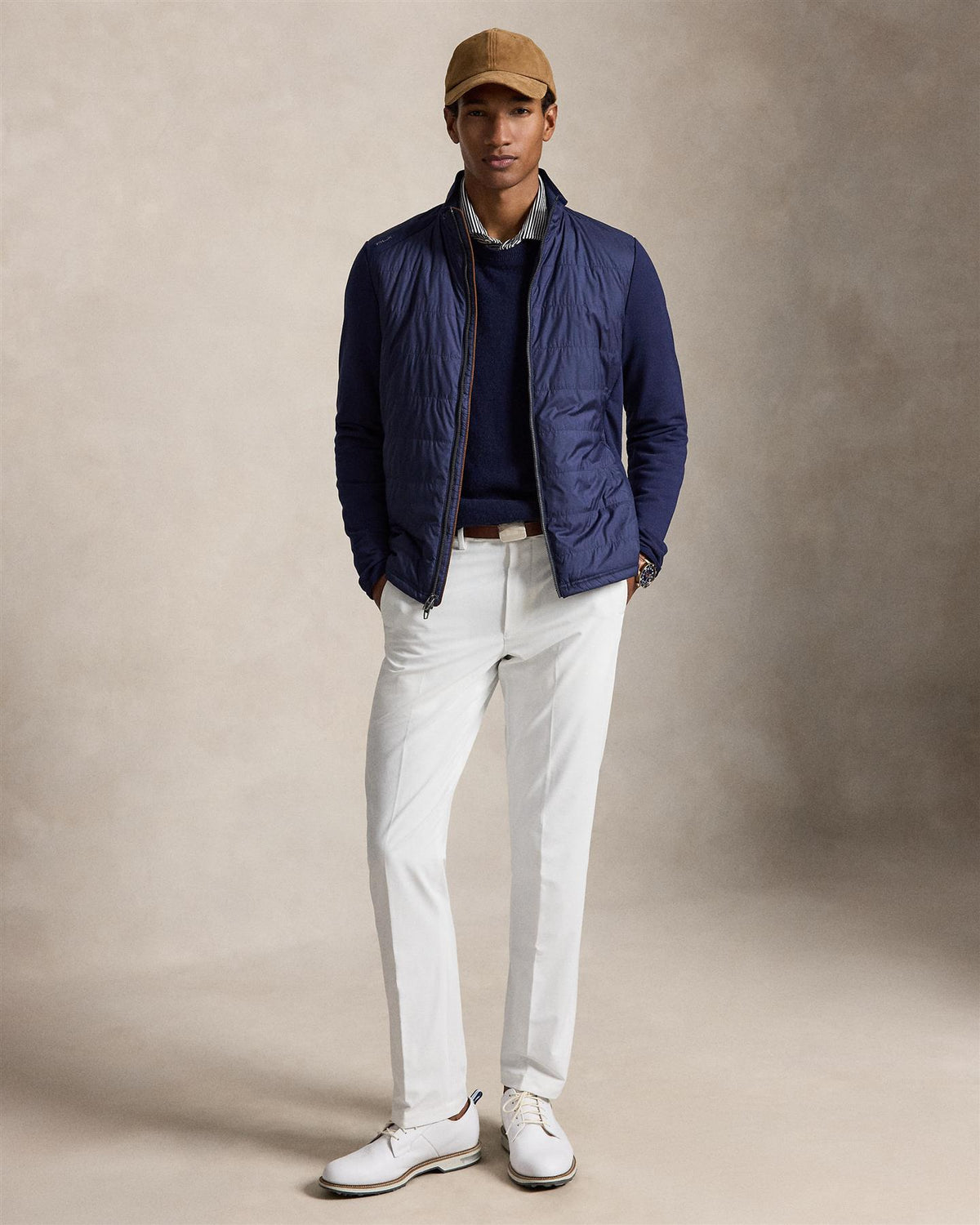 Hybrid Mockneck Jacket Refined Navy