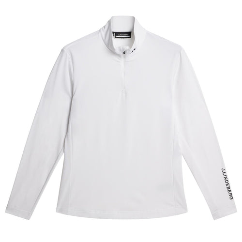 Tour Tech Quarter Zip Mid Layer White - SS25