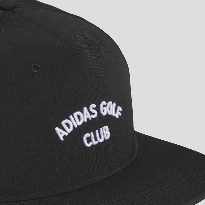 5-Panel Crinkled Nylon Cap Black