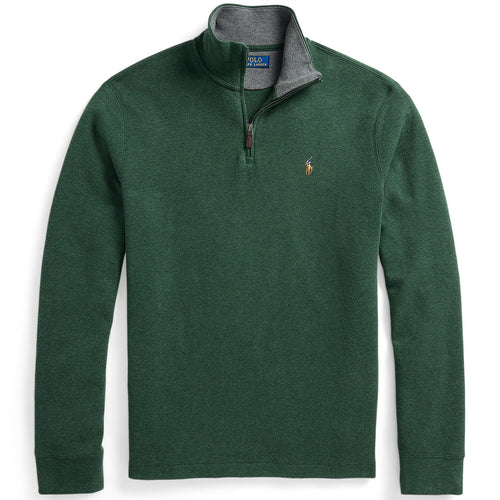 Polo Golf Cotton Half Zip Scotch Pine Heather - AW24