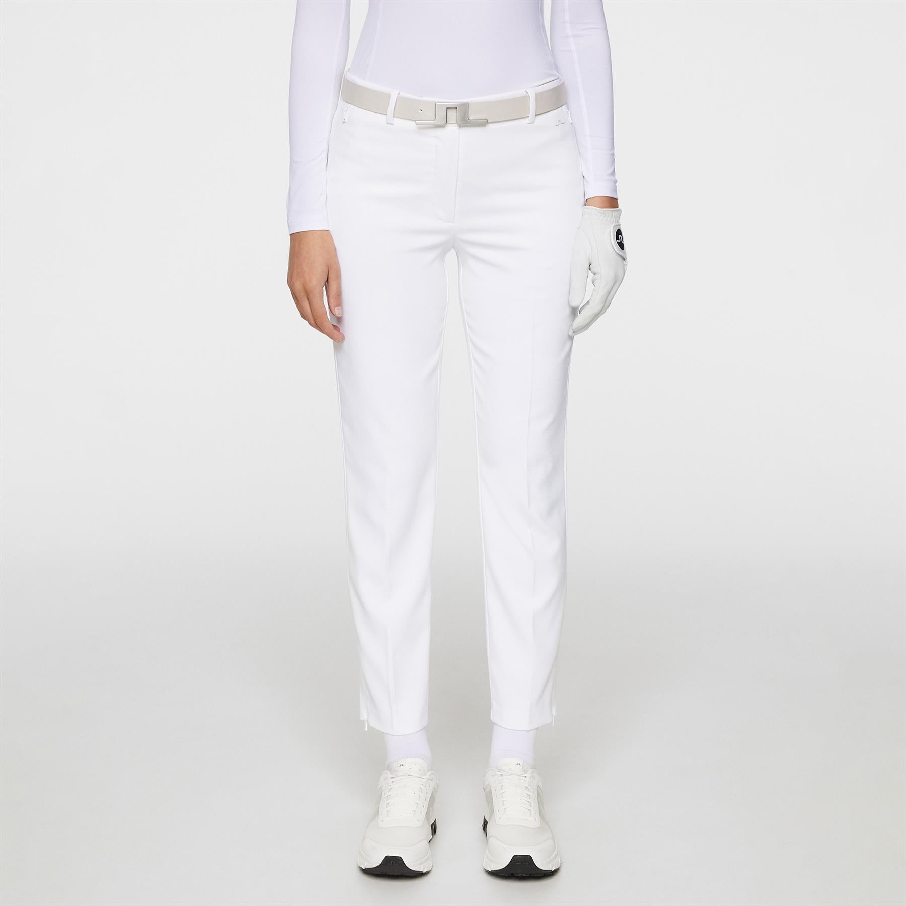Pia Micro High Stretch Trousers White