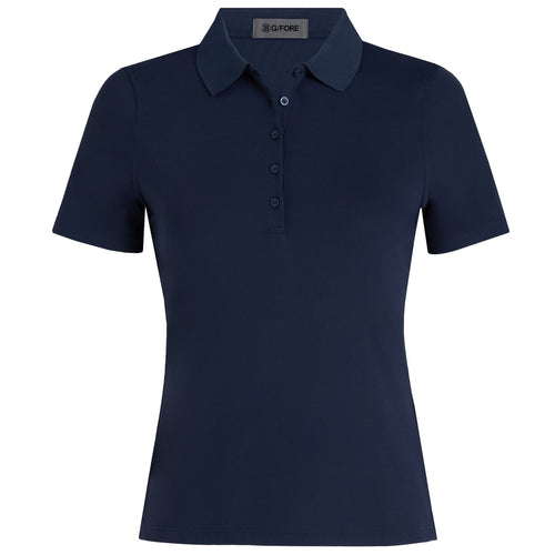 Womens Ribbed Tech Nylon Polo Twilight - SS25