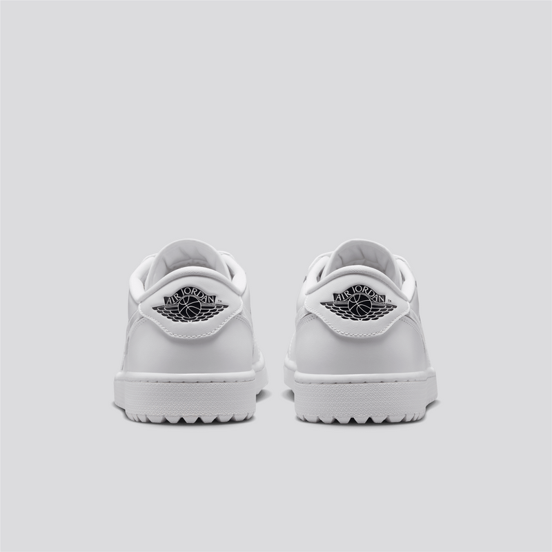 Air Jordan 1 Low Spikeless Golf Shoes White/Metallic Silver/Gum Light Brown