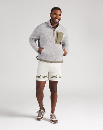 Puma X GGNC Quarter Zip Warm White Heather | TRENDYGOLF UK