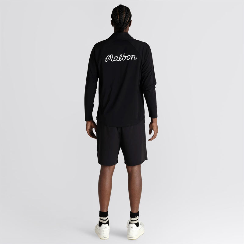 Performance Raglan Quarter Zip Mid Layer Black