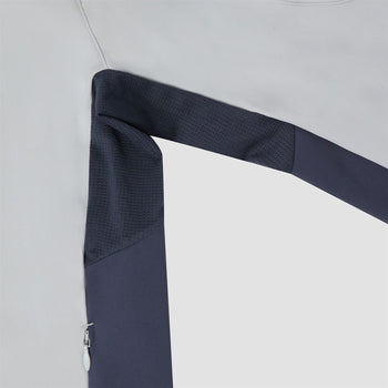 Quarter Zip Tech Mid Layer Sky Grey